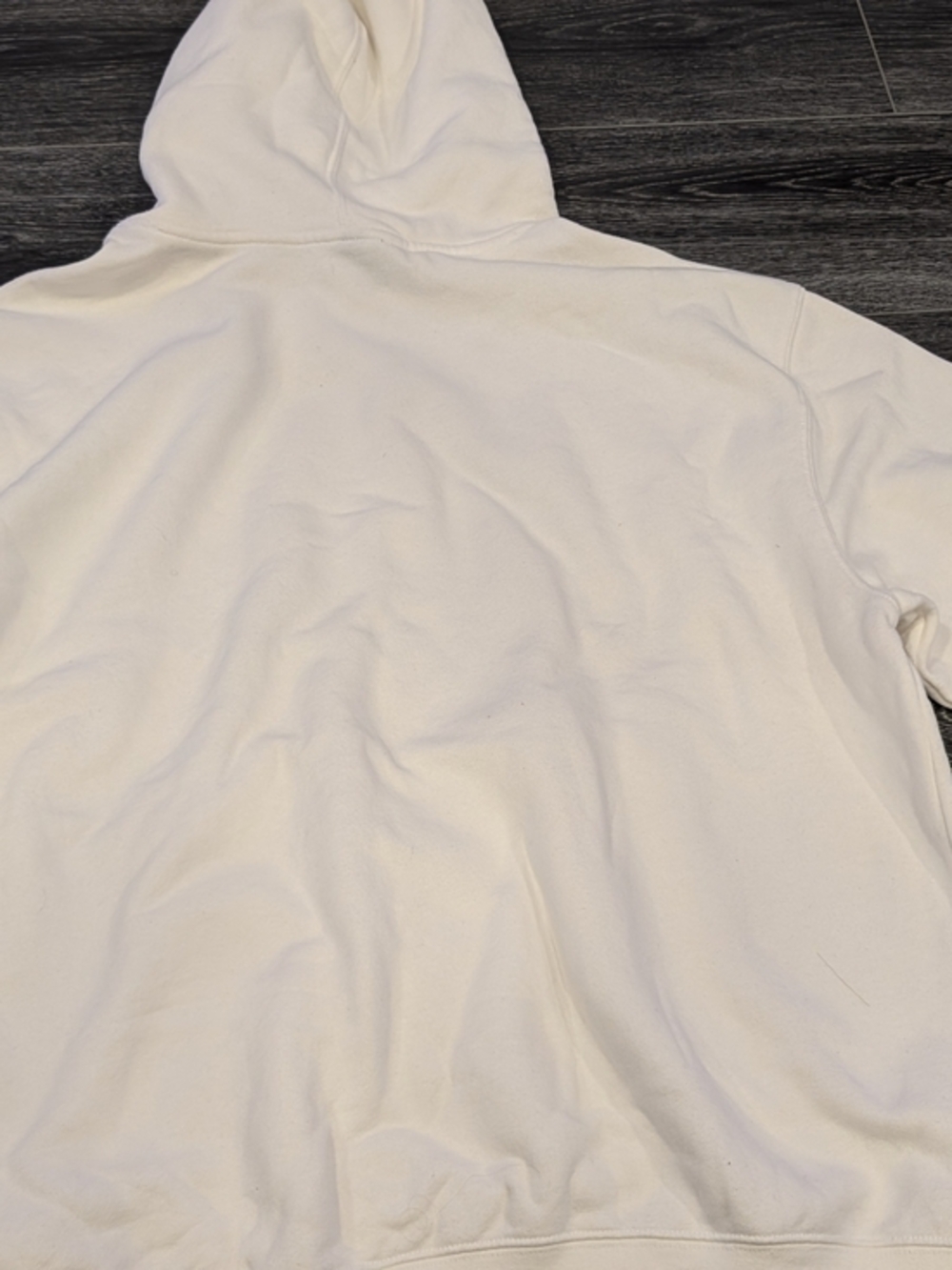 Adidas White Hoodie with Camo Logo